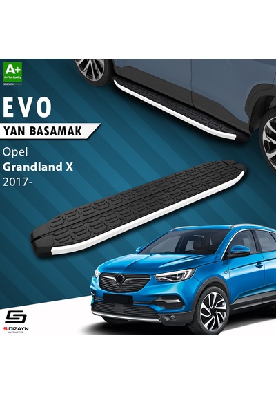 S-dizayn Opel Grandland X Evo Aluminyum Yan Basamak 183 Cm 2017 Üzeri