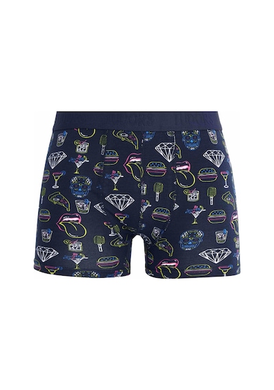Tudors Erkek 6'lı Premium Seri Pamuklu Likralı Esnek Kumaş Boxer Damat Bohçası Çeyiz Seti -51603 Çok Renkli