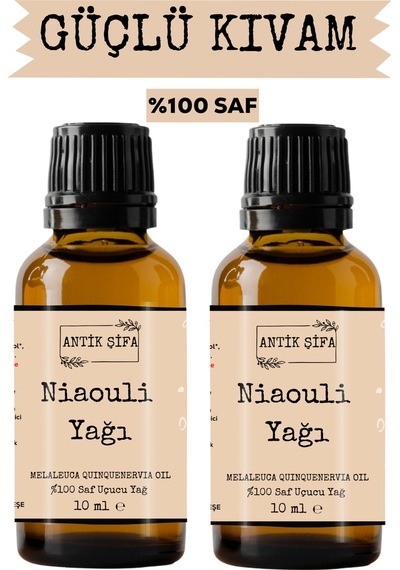 Nioli Yağı 2x10ml - %100 Saf Seyreltilmemiş Niaouli Uçucu Yağı 20 ML