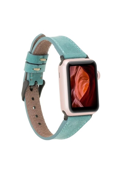 Apple Watch Uyumlu Deri Kordon 42-44-45mm Slim Cz12 Diğer