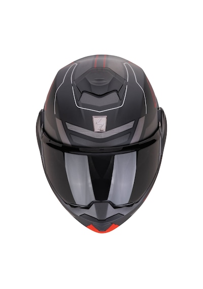 Scorpion Exo-tech Evo Conquer Çene Açılabilir Motosiklet Kaskı Mat Siyah Kırmızı
