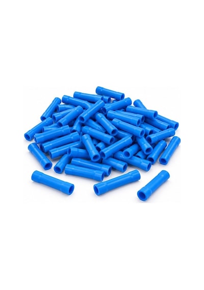 Powermaster Pm-39055 1,5-2,5mm2 Kesit 25x6x4,5mm Soket Mavi İzoleli Kablo Pabucu 100'lü Paket