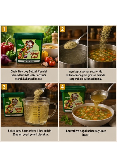 Sebzeli Çeşni 4500 Gr Vegetable Seasoning