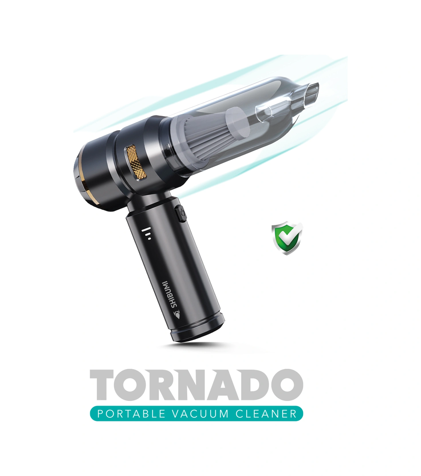 Shibumi Tornado 100w Kablosuz Araç İçi Süpürge 16000pa Güçlü Emiş & Üfleme