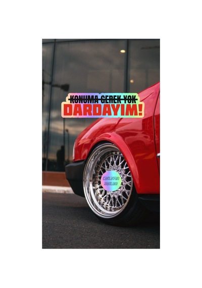 Hologram Konuma Gerek Yok Dardayım Jdm Araba-motosiklet Cam Etiket Sticker