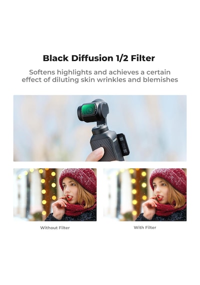 K&f Concept Magnetic Black Mist 1/2 Filter Djı Osmo Pocket 3 Co