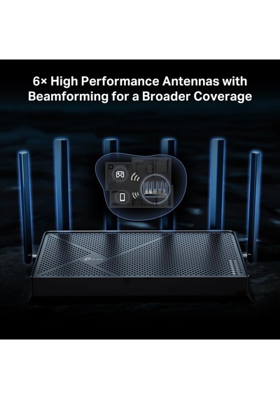 Archer Be400 Dual-band Wi-fi 7 Router Fiber Destekli Be6500 Mbps 1 2.5 Gbps Wan + 1 2.5 Gbps Lan + 3 1 Gbps Port 5ghz Vpn Destekli Easymesh Uyumlu Homeshield