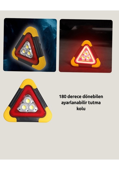180 Döndürülebilir Asma Aparatlı Park Ve İkaz Lambası 10"