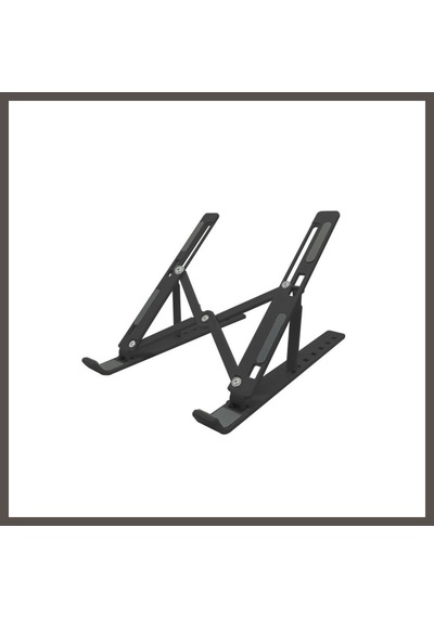 Bezos 7 Kademeli Ayarlı Katlanabilir Laptop Tablet Standı Siyah Nxrlvng