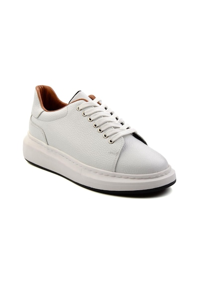 Bambi Bej Leather Erkek Sneaker E01401098040 Bej
