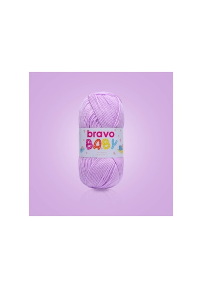 Baby Tüylenmez Anti Pilling Bebek Yünü 100 Gr 250 Metre Renk Kodu: 610 Lila