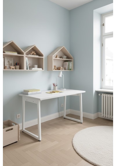 Vilinze Biga Sabit Mdf Metal Ayak Çalışma Ofis Masası - 60x120 Cm Çok Renkli