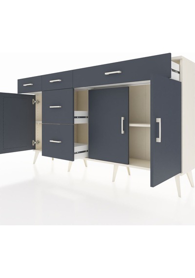Arges Konsol 2 Raflı 5 Çekmeceli 3 Kapaklı 176x30x99 Aytaşı-antrasit Antrasıt - Aytası Arges Konsol 2 Raflı 5 Çekmeceli 3 Kapaklı 176x30x99 Aytaşı-antrasit Antrasıt - Aytası