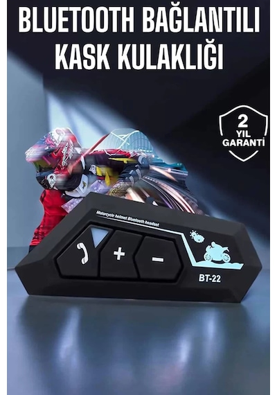 Kask Kulaklık Bluetooth Motosiklet Kulaklık Intercom Su Geçirmez 10797221