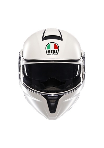 Agv Kask/streetmodular Mono Matt Materıa Whıte Çok Renkli