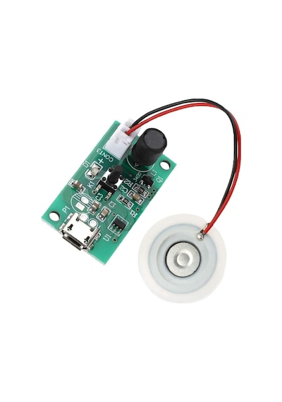 Micro Usb Ultrasonik Nem Üretici Devre Seramik Disk Transducer 5v 2w Soğuk Buhar Sis Duman Atomizer