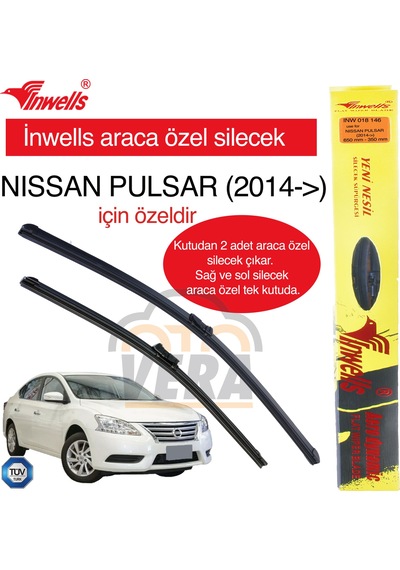 Nıssan Pulsar 2014- İnwells Araca Özel Silecek Takımı Inw01814