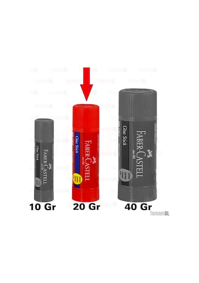 Faber Castell Stick Çevirmleli Yapıştırıcı 20 Gr. Orta Boy 2 Adet