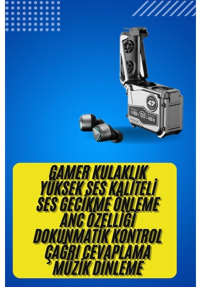 Mey İthalat Bluetooth Kulaklık Dokunmatik Kontrol Tws Kablosuz Kulaklık Hi-fi Stereo