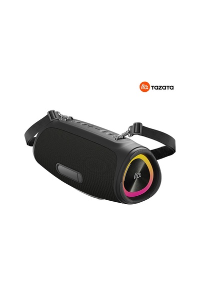 Tazata Boomblast Mini Bluetooth Hoparlör - Siyah - 60w Ipx7, 10 Saat Şarj, Powerbank, İnanılmaz Ses