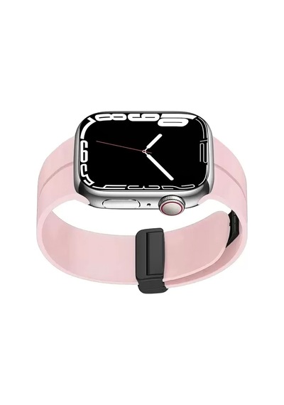 Apple Uyumlu  Watch  10 Serisi 46mm Redclick Krd-84 Silikon Modern Tasarım Kordon