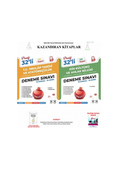 Nartest 8. Sınıf İnkılap Ve Din 32 Deneme 2 Kitap Seti