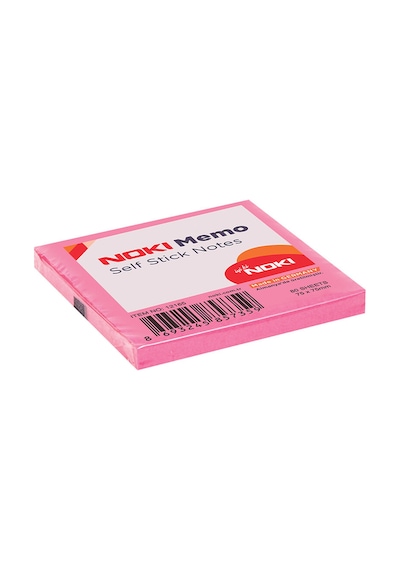 Noki Memo 75x75 Mm Post It Yapışkanlı Not Kağıdı Koyu Pembe