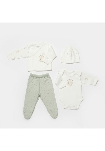 Biorganic Koala Jungle Prematüre 4'lü Hastane Çıkış Seti 82056 Mint