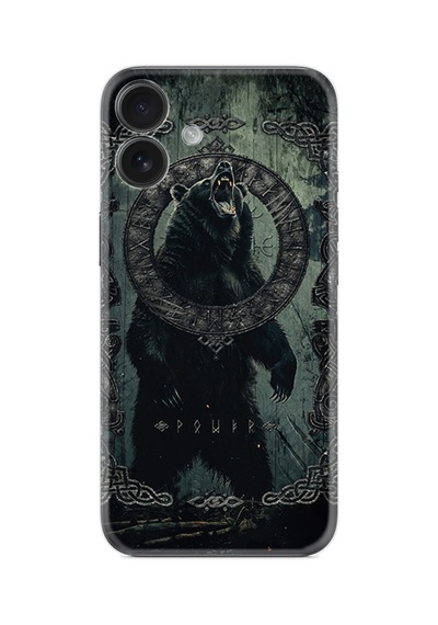 Apple İphone Uyumlu 16 Kılıf Boutique Baskılı Resimli Power Bear Pcode -007