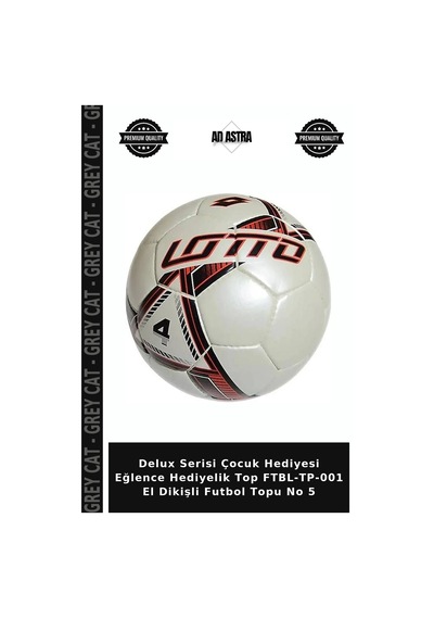 Delux Serisi Çocuk Hediyesi Eğlence Hediyelik Top Ftbl-tp-001 El Dikişli Futbol Topu No 5 Çok Renkli