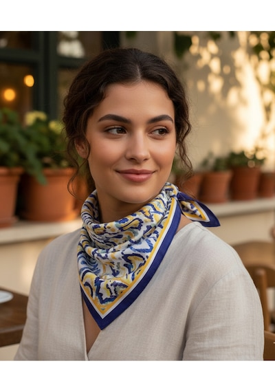 Boho Energy Desen 70 70cm Bandana/fular Çok Renkli