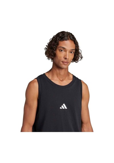 Adidas Essentials Small Logo Erkek Siyah Atlet Siyah