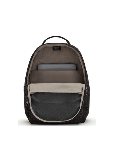 Kipling Kıplıng Seoul Büyük Boy Sırt Çantası Siyah Sıgnature Emb Siyah