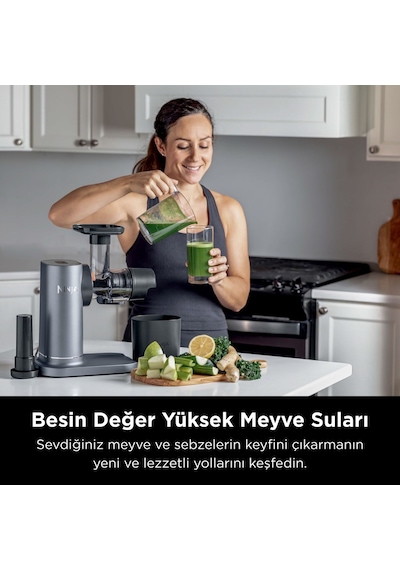Ninja JC151EU Cold Press Juicer 150 W Katı Meyve Sıkacağı