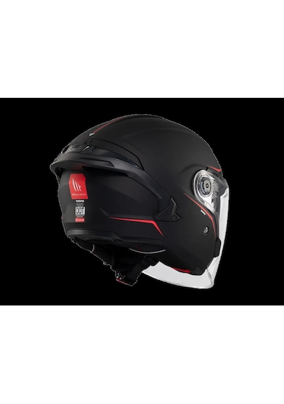 Mt Helmets Mt Cosmo Sv Çenesiz Gözlüklü Motosiklet Kaskı Mat Siyah