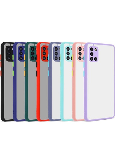 Galaxy Uyumlu A31 Kılıf Zore Hux Kapak Mor