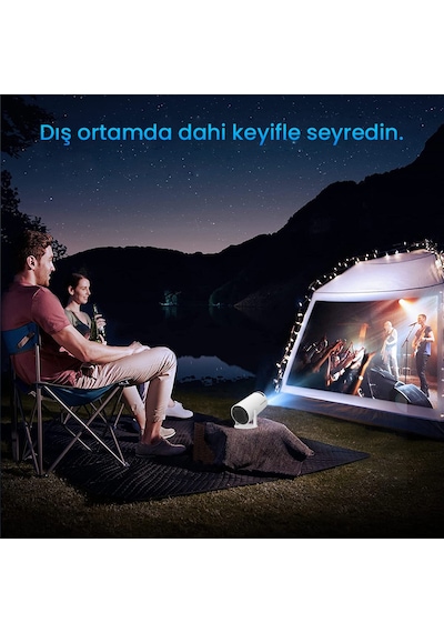 Npo NP315Plus 4K Android11 BT 5.0 200 Ansı Lümen Taşınabilir Akıllı Led Projeksiyon