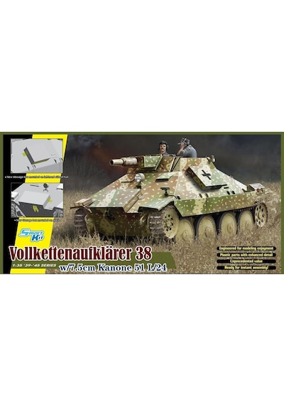 1/35 Vollkettenaufklaerer 38 Tank Avcısı Maketi, Dragon 6815