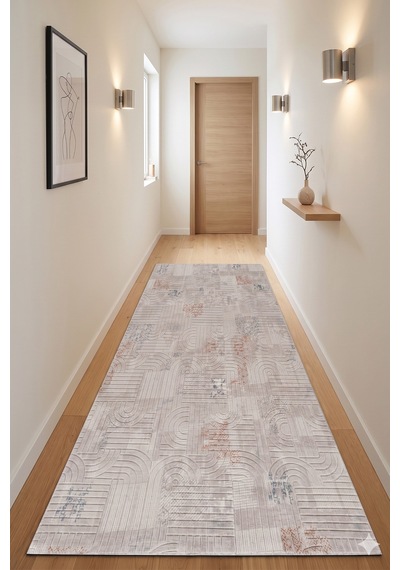 Villadia Home Textile Emboss Kabartmalı Kaymaz Taban Yıkanabilir Leke Tutmaz Kolay Temizlenir Dört Mevsim Yolluk Koridor Salon Yatak Mutfak Odası Multi