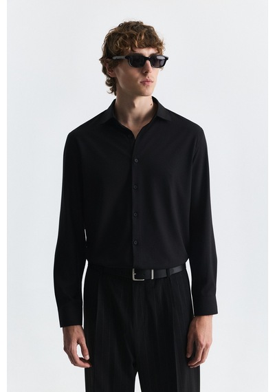 Antioch Comfort Slim Fit Gömlek Siyah