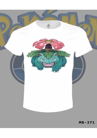 Pokemon - Venusaur Beyaz Erkek Tshirt