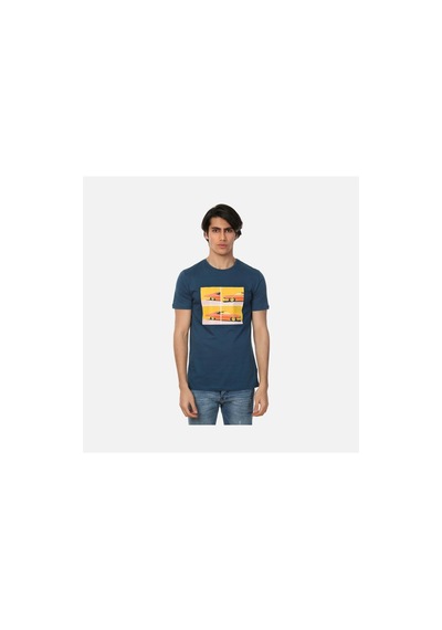 John Frank The Car Erkek Baskılı T-shirt Siyah