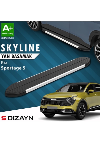 S-dizayn Kia Sportage 5 Skyline Aluminyum Yan Basamak 173 Cm 2021 Üzeri A+ Kalite