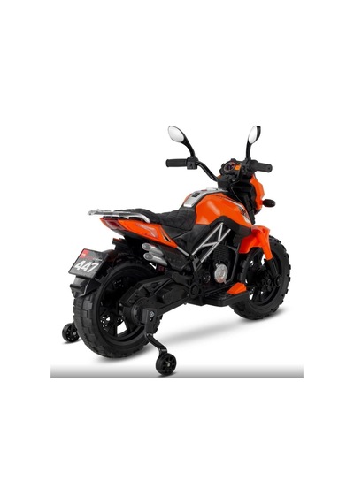 Babyhope 447 Motocross Akülü Motorsiklet 12v Turuncu