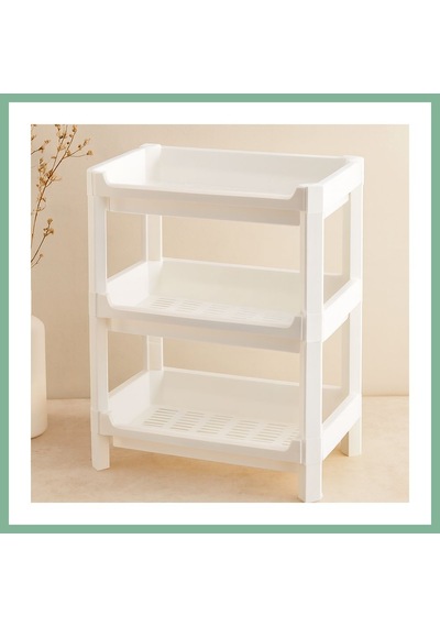 Bşkvirgo 3 Katlı Geniş Sepet Organizer Raf Ünitesi 510x205x685 Mm Bsk2026 Çok Renkli