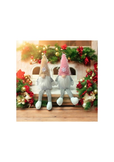 2 Adet 16 Cm Yılbaşı Şans Cücesi Iskandinav Elf Cücesi T80 Gnome