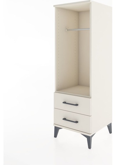 Hyperion Dolap Tek Raflı Tek Çekmeceli Tek Askılı 44x44x134 Aytaşı-aytaşı Aytası