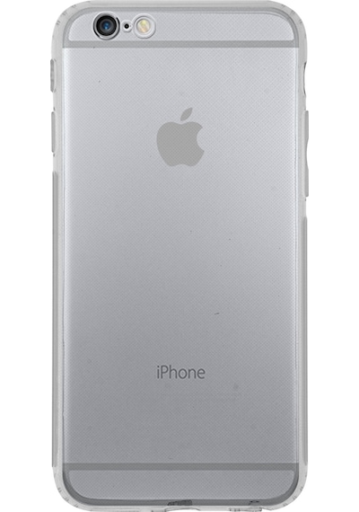 Apple Uyumlu iPhone 6S Plus ile Kapak Kamera Korumalı Şeffaf Tıpalı Silikon Kılıf