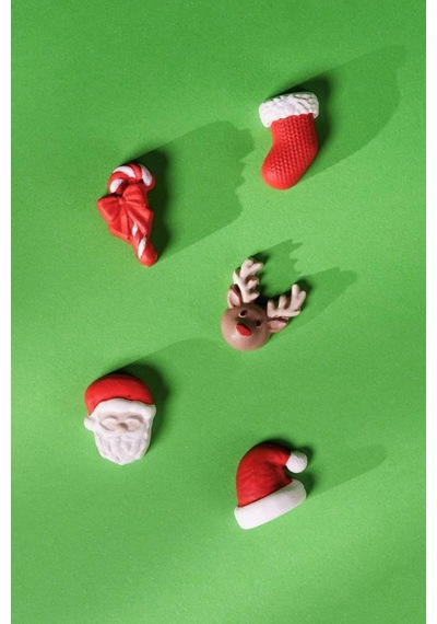 Tr Noel Mini Beşli Silikon Süsleme Kalıbı Genel