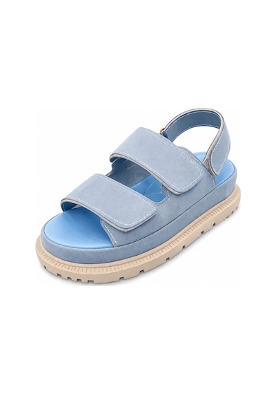 Papucumun Dünyası Kadın Yüksek Taban 4cm Çift Bantlı Rahat Şık Konforlu Sandalet Bebe Mavi Papucumun Dünyası Kadın Yüksek Taban 4cm Çift Bantlı Rahat Şık Konforlu Sandalet Bebe Mavi